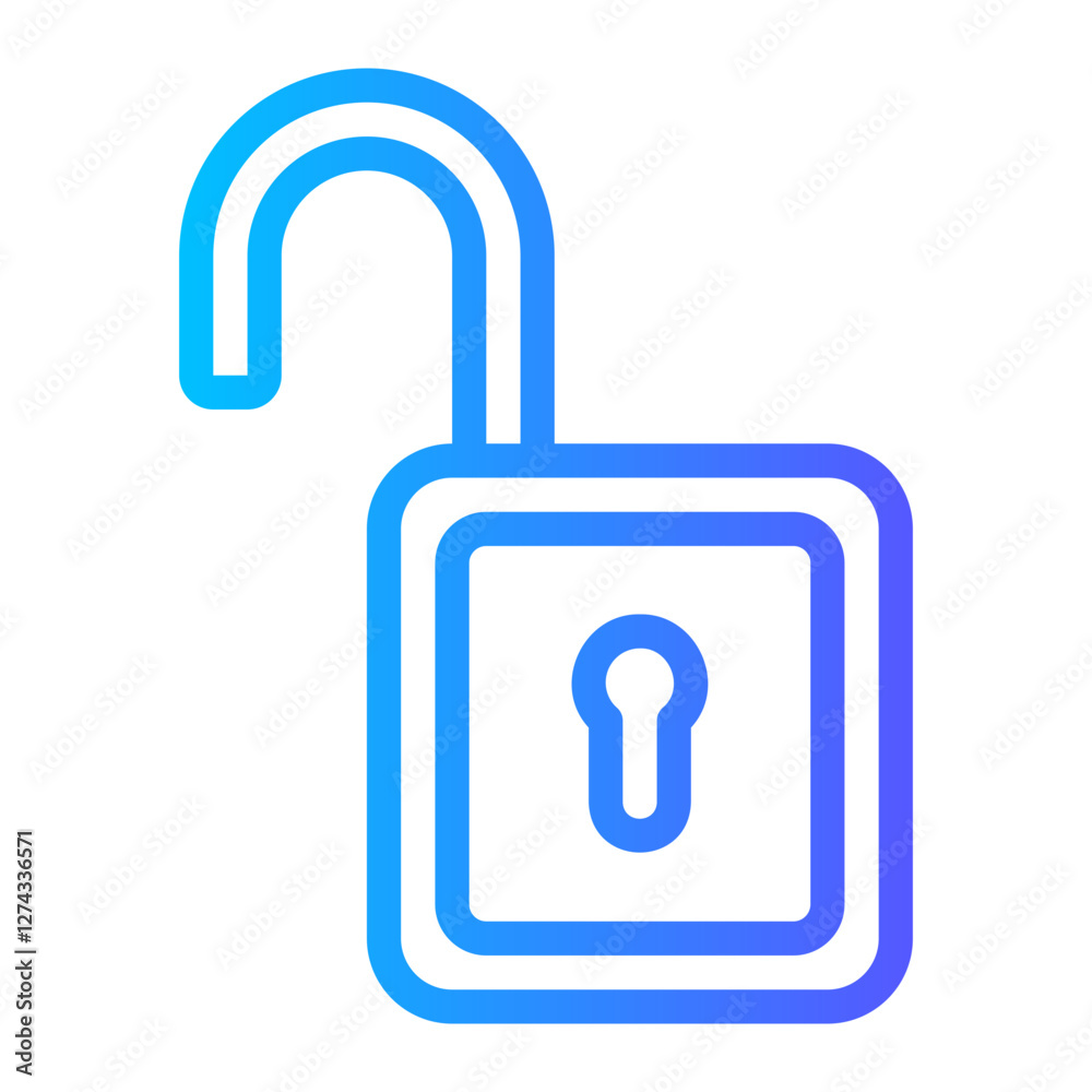 lock gradient icon lock gradient icon