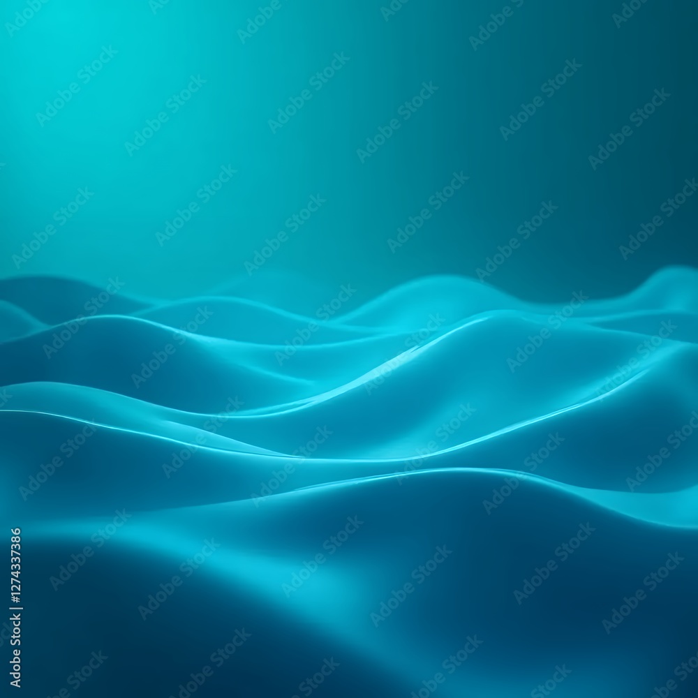 Fototapeta premium Tranquil Blue Waves