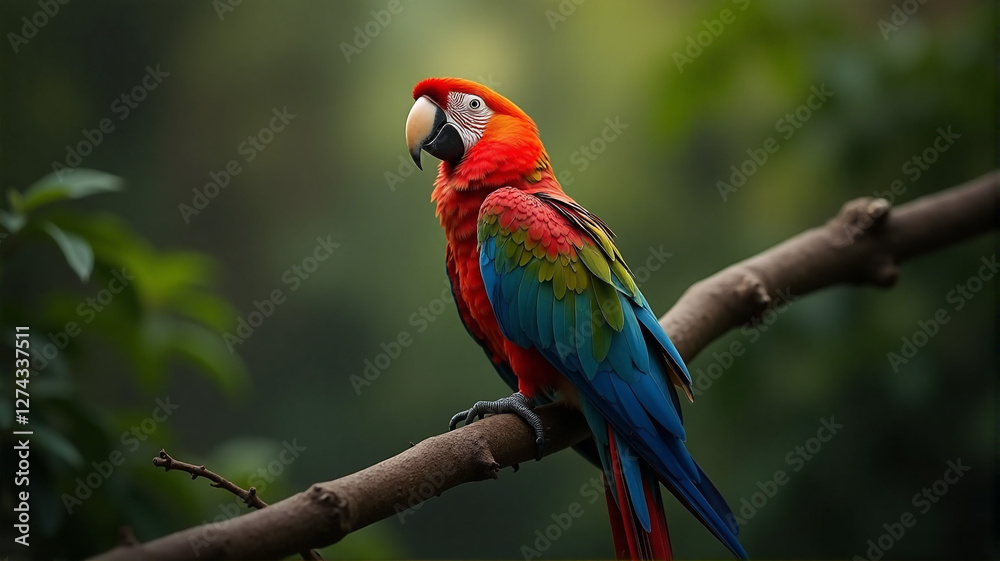 Fototapeta premium blue and yellow macaw