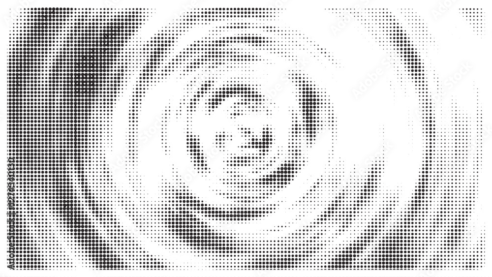 Creative round texture halftone vector template. Creative round texture halftone vector template.