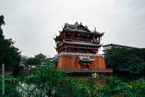Cultural landmark exploration chengdu architecture photography traditional environment serene viewpoint historical significance
