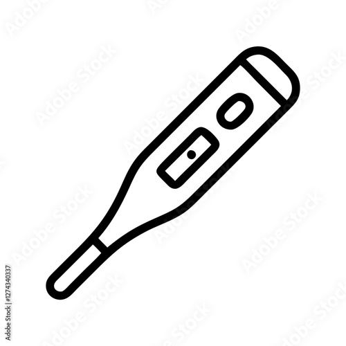 electronic thermometer icon design