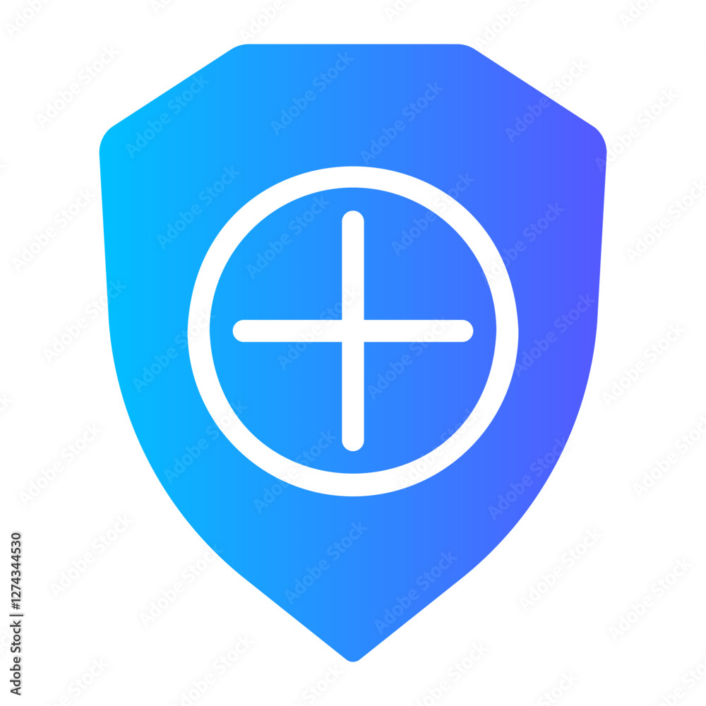shield gradient icon shield gradient icon