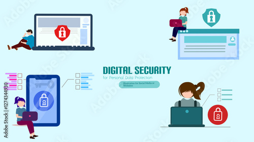 Hacker stealing sensitive data isometric 3d vector illustration concept for banner, website, illustration, landing page, flyer, etc.