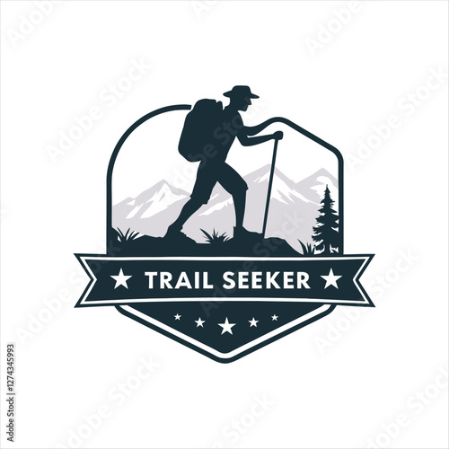 trail seeker silhouette vector design-Ultimate Guide to Hiking, Adventure, and Exploring Nature's Hidden Paths