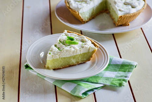slice of key lime pie