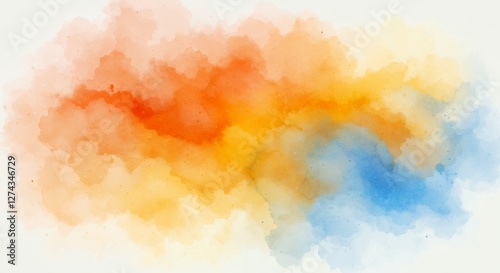 Wallpaper Mural Soft Watercolor Splash Torontodigital.ca