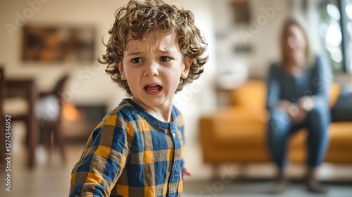 Angry Child Storms Out of Room After Talking Back to Parent