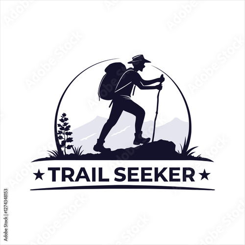 trail seeker silhouette vector design-Ultimate Guide to Hiking, Adventure, and Exploring Nature's Hidden Paths