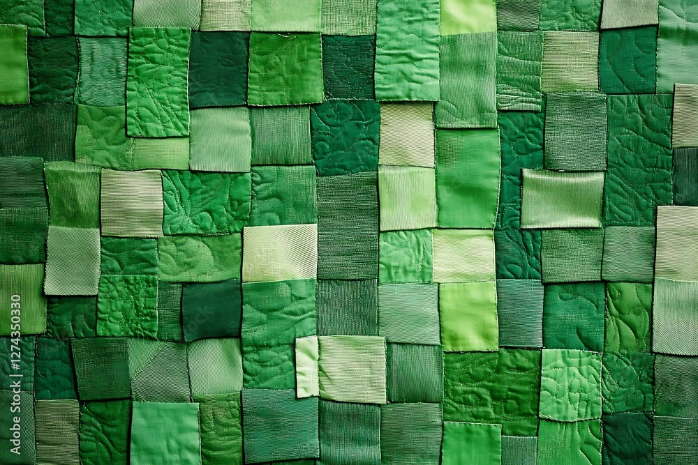 Naklejka premium green quilted backrest of the sofa