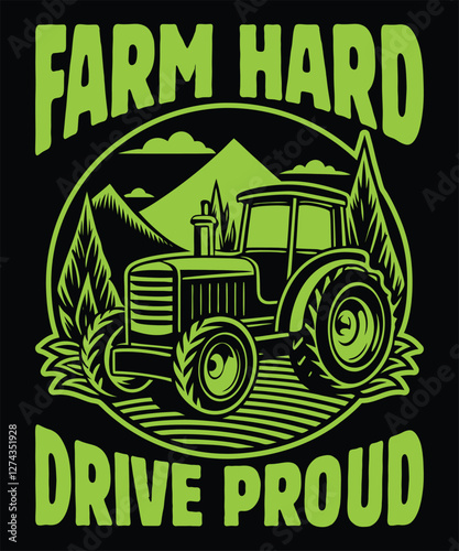 Farm Hard Drive Proud t-shirt design