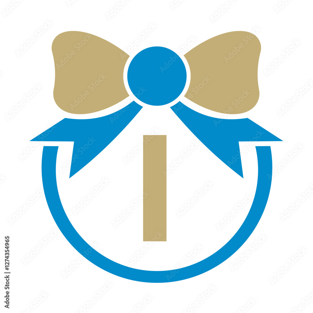 Initial Tie Logo Combine With Letter I Vector Template Initial Tie Logo Combine With Letter I Vector Template