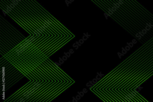 Abstract glowing wave lines on green and purple background. Dynamic wave pattern. Modern flowing wavy lines. Vector illustration.