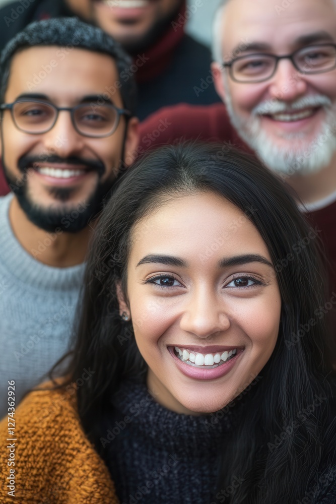 Group of Diverse Friends Smiling Together in a Casual Setting, Showcasing Happiness and Community in Modern Lifestyle Photography Group of Diverse Friends Smiling Together in a Casual Setting, Showcasing Happiness and Community in Modern Lifestyle Photography