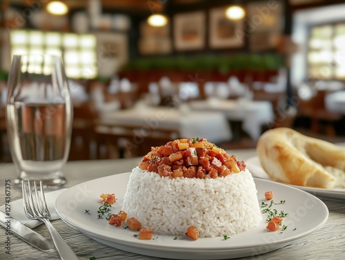 Cooking Rice White Rice with L Studio Photography Culinary Scene Restaurant Ambience Close-up Shot Food Art