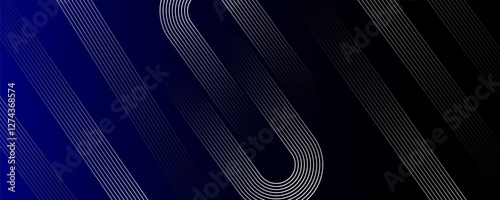 Black abstract background. Abstract elegant black background with shiny gold geometric lines.   Luxury and gold gradient geometric shape graphic elements. Vector illustration.