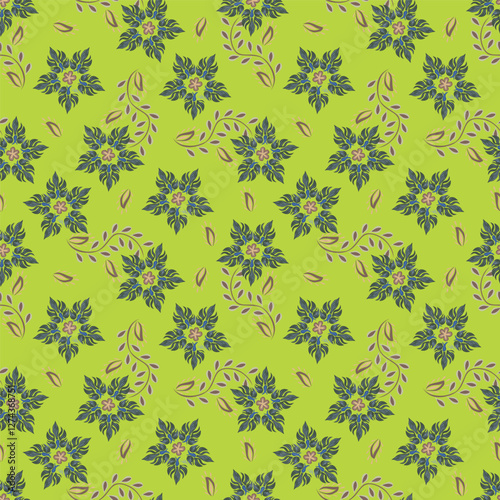 Cute feminine watercolor seamless pattern with wildflowers.hand drawn,