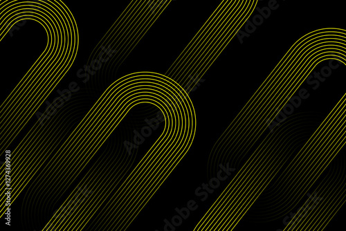 Abstract glowing wave lines on orange background. Dynamic wave pattern. Futuristic concept. Suit for banner, poster, cover, brochure, flyer, website. Vector illustration.