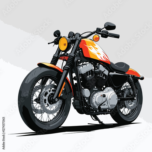 motorbike vector for graphic design