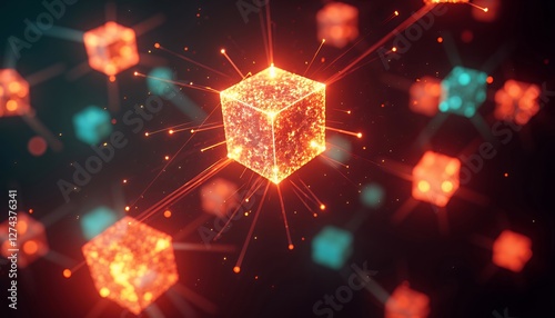 Abstract-Glowing-Cubes-Network-Connection