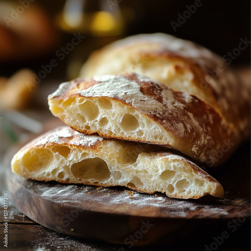 Freshly Baked Sourdough Bread in a Rustic Basket