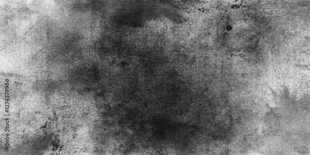 Fototapeta premium Abstract Black And White Horizontal Distress Overlay Texture