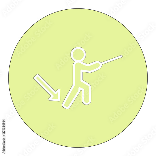 Fencing Footwork Icon