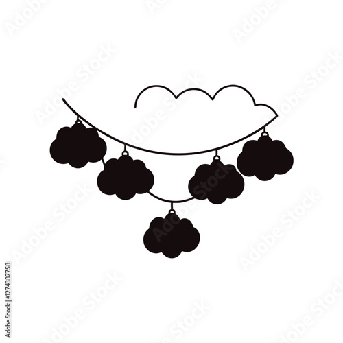 vector illustration of cloud