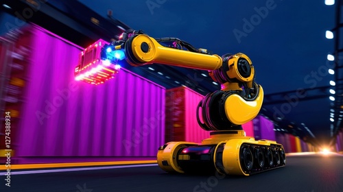 Robotic Container Loading Systems. Fully automated warehouses where robots load and unload shipping containers without human intervention.