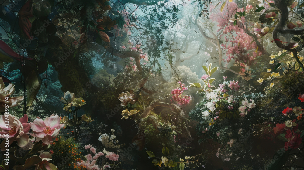 Obraz premium special flora, mysterious forest