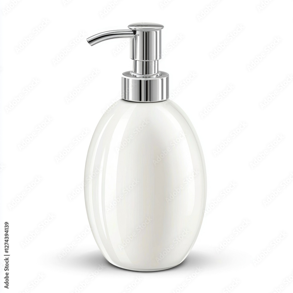 Obraz premium Stainless Steel Soap Dispenser with Pump