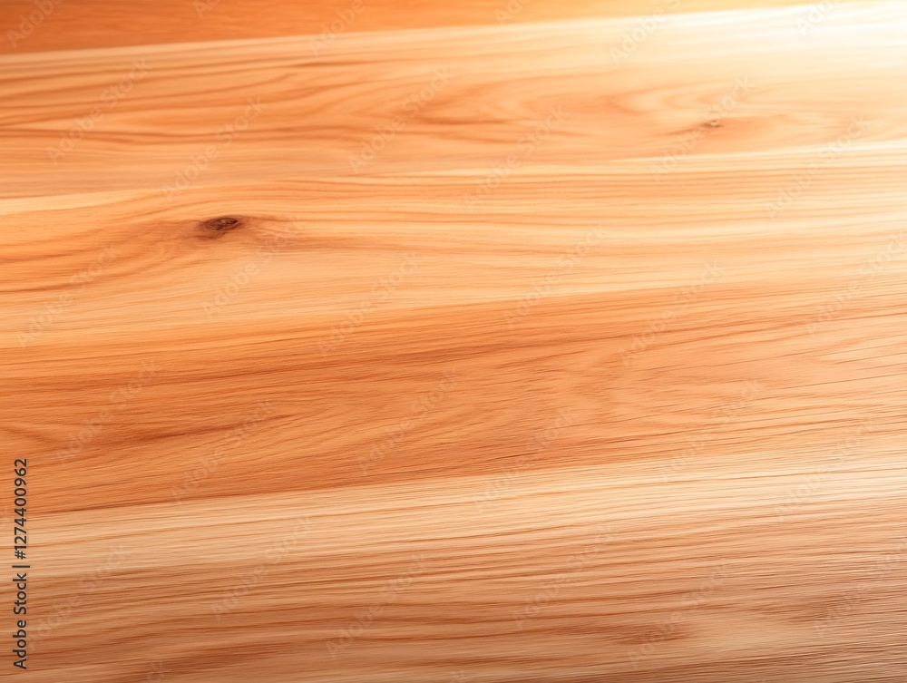 Fototapeta premium light smooth wooden surface with natural brown grain texture