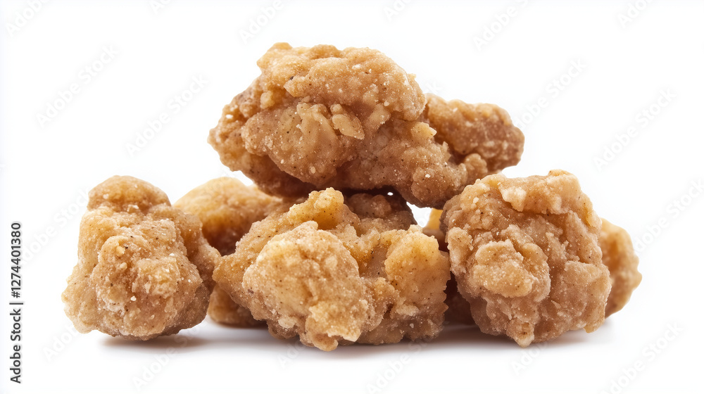 chicken nuggets isolated on white background chicken nuggets isolated on white background