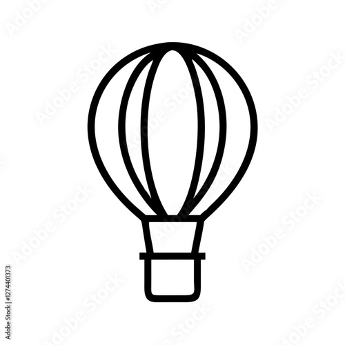 hot air balloon icon design