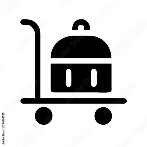 hotel trolley icon design