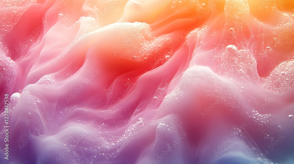 Abstract colorful soap suds, vibrant texture Abstract colorful soap suds, vibrant texture