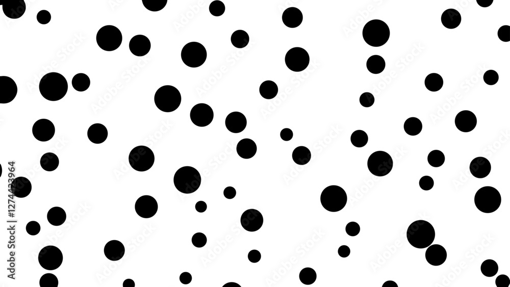 Abstract Black Dots Pattern on White Background – Seamless Vector Design Abstract Black Dots Pattern on White Background – Seamless Vector Design