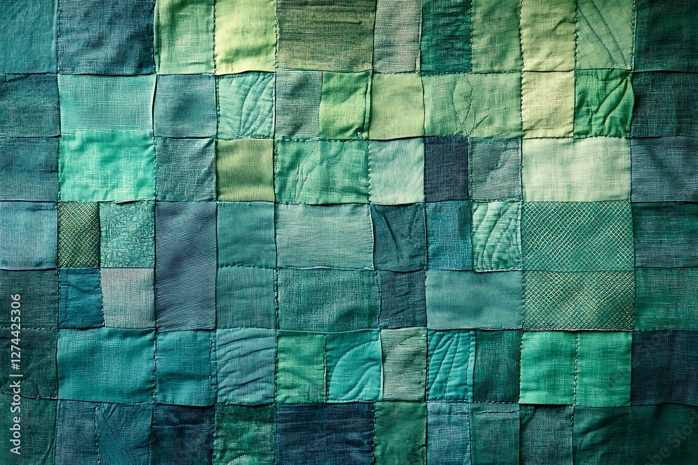 Obraz premium zielone pikowane oparcie sofy