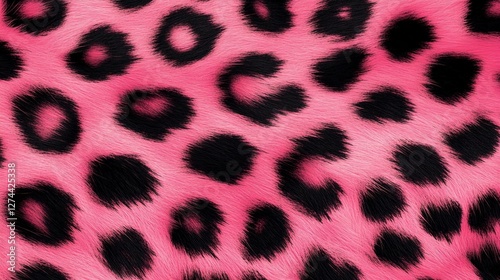 Seamless Pink Leopard Print 