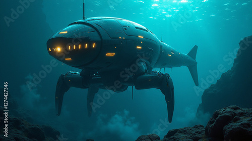 Wallpaper Mural Bionic robots exploring deep oceans Torontodigital.ca