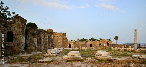 Side Ancient City in Manavgat, Antalya, Turkey photo