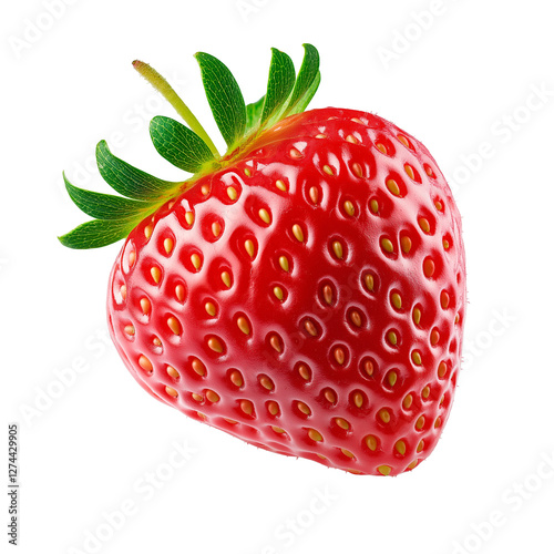 strawberry Isolated on a transparent background, Generative Ai