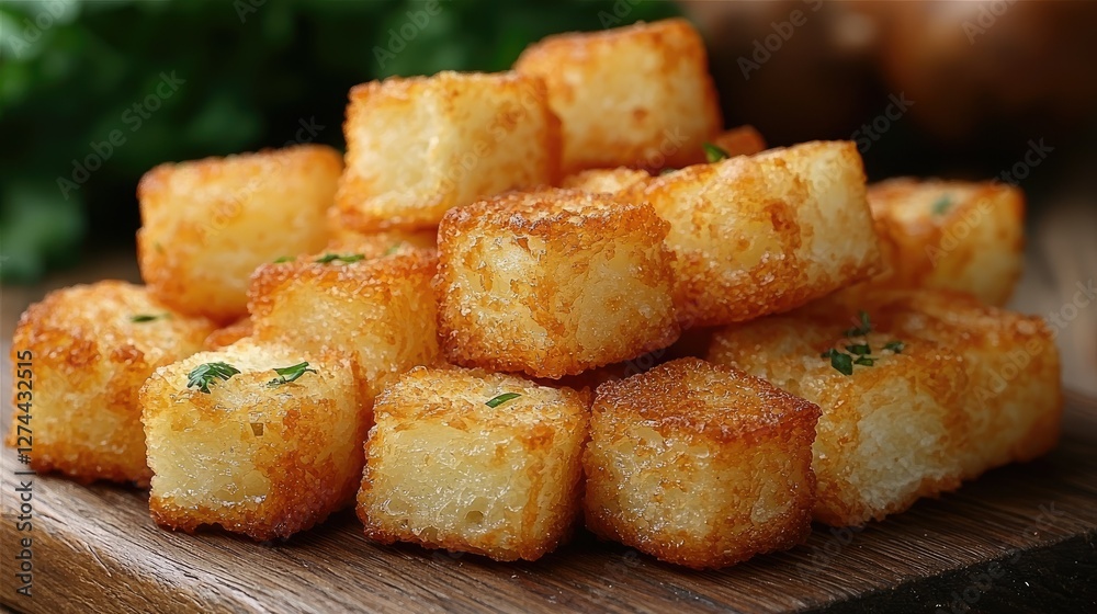 Golden Brown Crispy Potato Cubes A Culinary Delight Golden Brown Crispy Potato Cubes A Culinary Delight