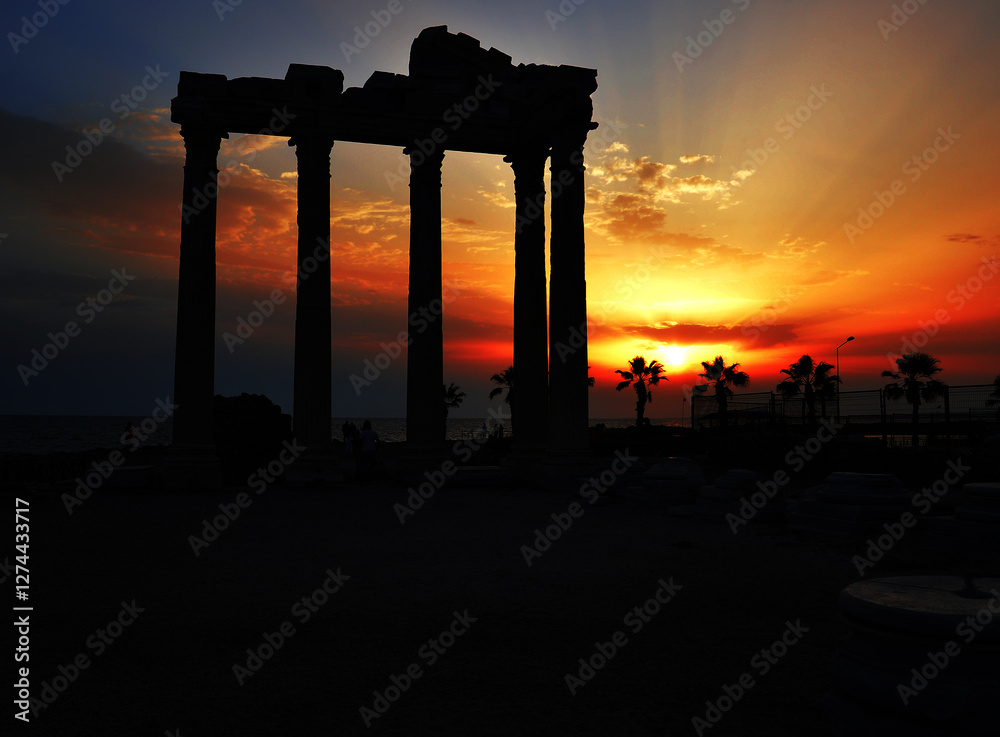 Fototapeta premium Side Ancient City in Manavgat, Antalya, Turkey