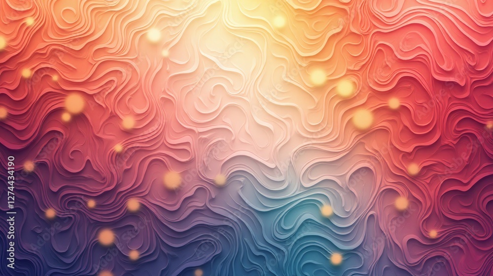 A vivid abstract composition with flowing patterns and scattered orbs. A vivid abstract composition with flowing patterns and scattered orbs.
