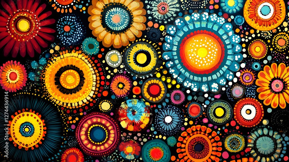 Abstract floral pattern design background Abstract floral pattern design background