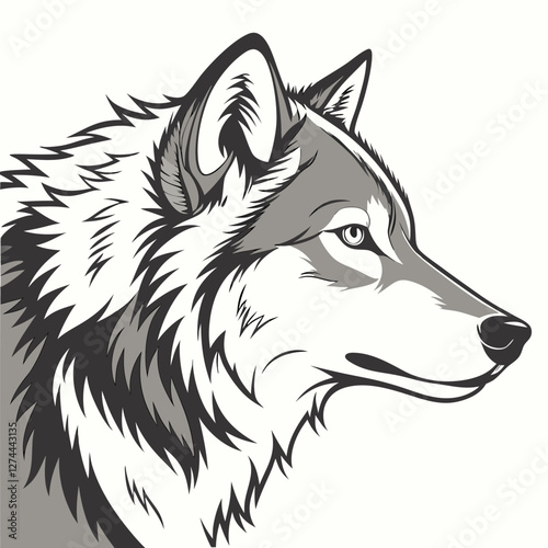 wolf vector illustration