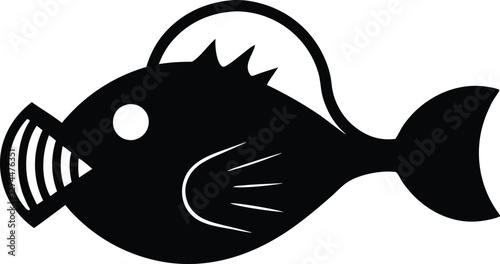 Anglerfish Vector Glyph Icon