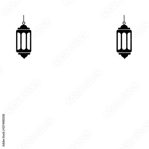 vector illustration of a lantern