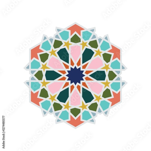 abstract flower pattern
